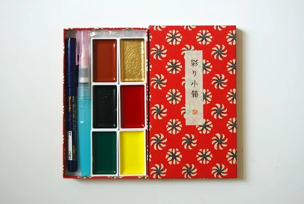 Kuretake растворимые Твердые акварельные краски 6 цветов на выбор пигментные товары для рукоделия коробка для конфет