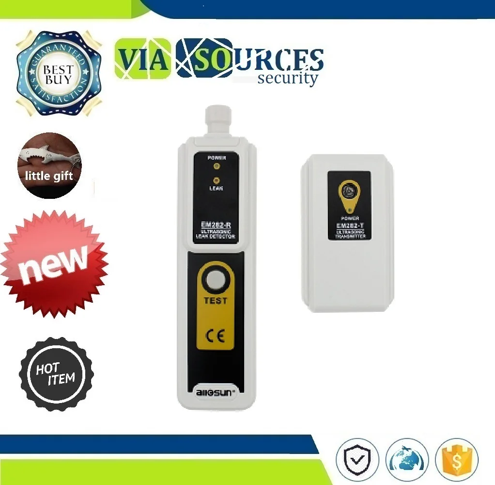 

Reliable detection gas leak detector LED Indicator all-sun EM282 Ultrasonic leak detector 40KHz ultrasonic transmitter