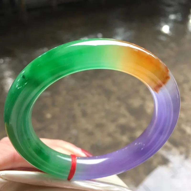 

Armbanden Voor Vrouwen Bracelet Femme Wholesale Myanmar Jadeite Ice-wet Superfine Spring Color Bar, Violet Fluttering Bracelet