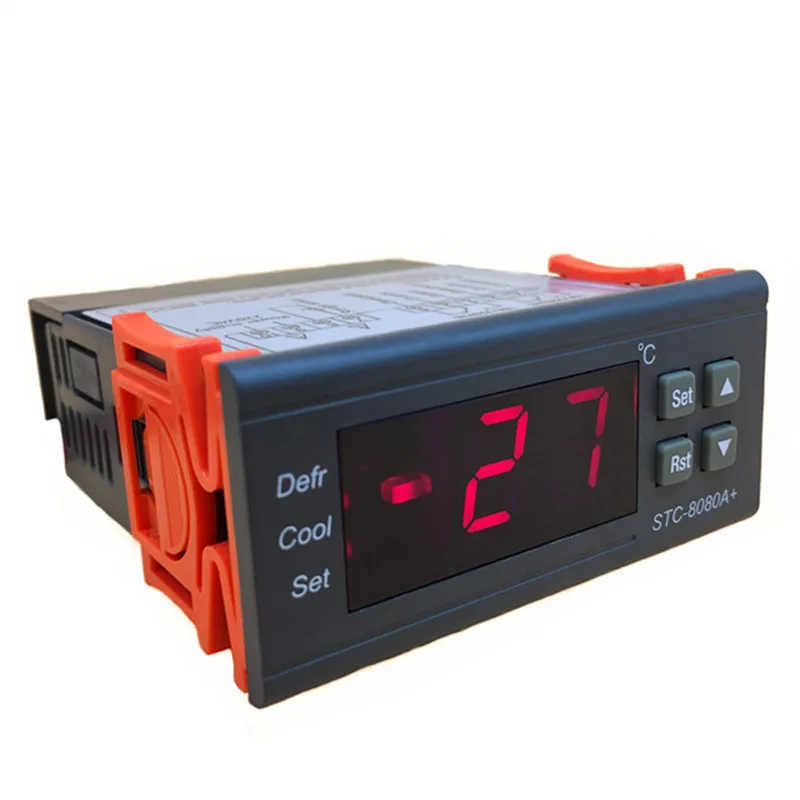 

Free shipping refrigerator thermostat STC-8080A + refrigeration Automatic defrost timer Intelligent Controller single probe