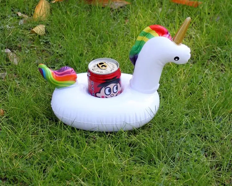 Unicorn Inflatable Cup Holder Drink Floating Party Beverage Boats Phone