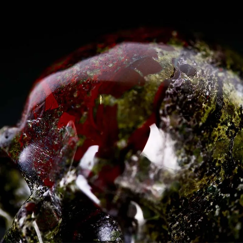 Каменная Статуэтка-череп ручной резной кости фэн шуй целебной коллекции гелиотроп череп натуральный минеральный кварц 5 см