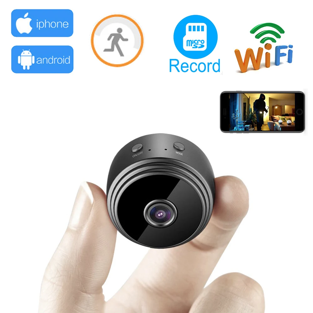 

HD 1080P Full HD Video DV DVR P2P Mini Network Camera Wifi Wireless IP Micro Camcorder With Motion Sensor Best Portable Cam