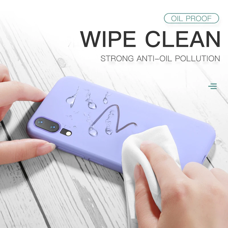 For Huawei Honor 8 9 10 Lite 8A 8X Case Liquid Silicone Rubber Soft Cover Phone Cases Shockproof Waterproof and Scratch |