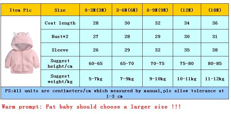 Autumn Winter Newborn Infant Baby Boys Girl Cartoon Ear Hooded Pullover Tops Warm Clothes Coat children kids clothes MBT076