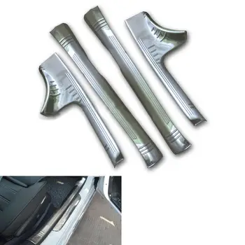 

4pcs/set Stainless Steel Door Step Sill Scuff Plate Cover Guards For Benz C Class W205 C180L/C200L/C260L 2015-2016 Car Styling