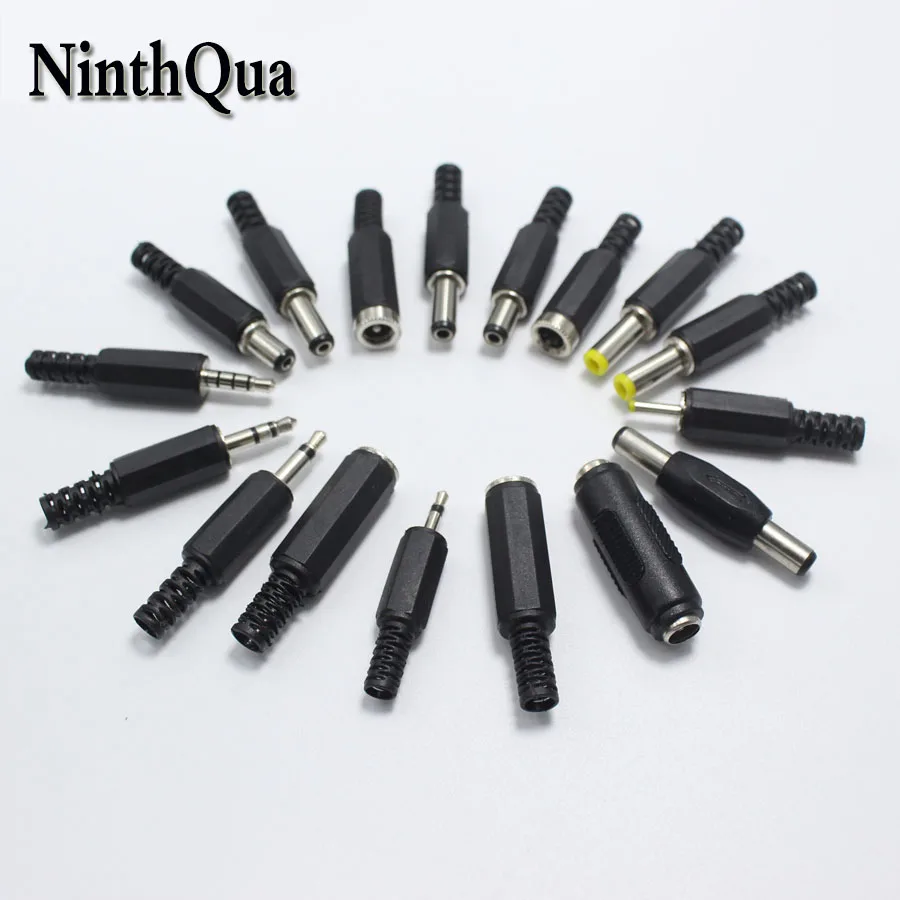 

10PCS 5.5*2.1 5.5*2.5 4.0*1.7 4.8*1.7 5.5*3.0 6.0*4.4 mm DC Power Plug Connector Adaptor 2.5mm 3.5mm 2 3 4 Pole Audio Plug