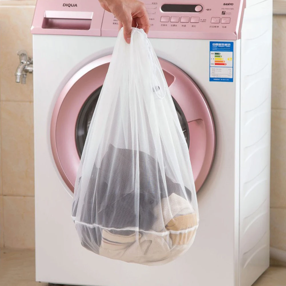 

Recycle HEAVY DUTY LAUNDRY BAG TRAVEL T-SHIRT UNDERWEAR BRA SOCKS MESH WASHING BAGS Household clothes wash bag hygienic