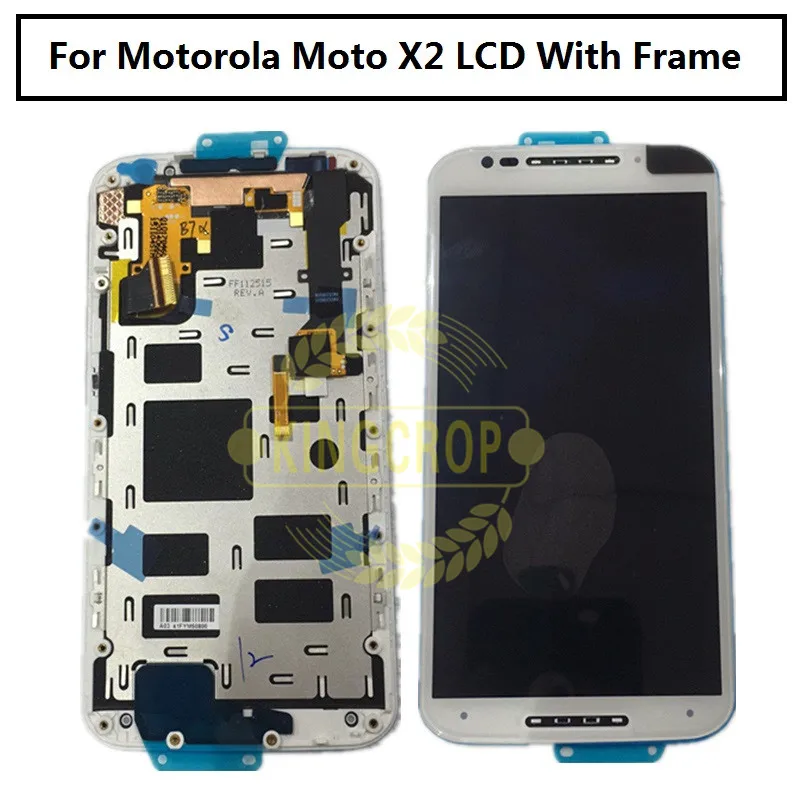 

For Motorola Moto X2 XT1092 XT1095 XT1097 LCD Display + Touch Screen Digitizer with frame for moto X2 lcd
