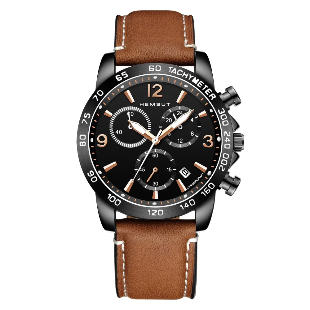 

Famous Luxury Top Brand Waterproof Military Sport Watches Men Black Chronograph Quartz Analog Watch Clock Relogios Masculinos