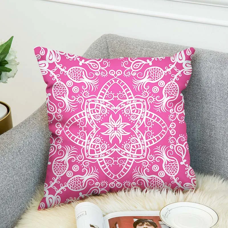 Geometric Double side 3D digital print pattern Pillowcase Decorative