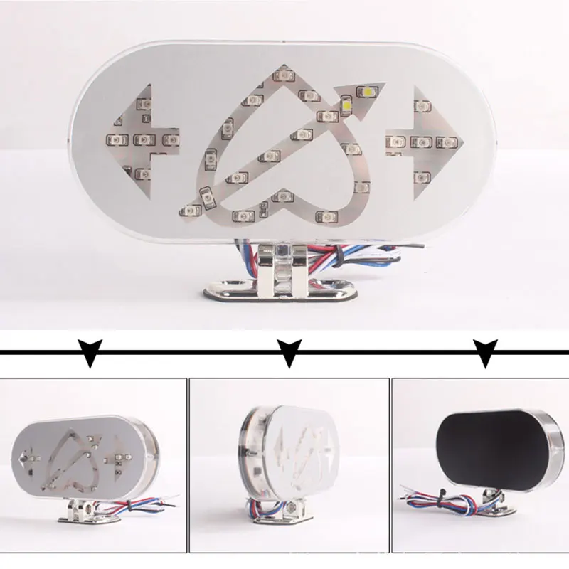 

Motorcycle Brake Stop Tail Turn Signal Light LED An Arrow Through Heart Lamp