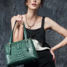 hlt new real crocodile skin women bag women handbag fashion single shoulder bag. Lady killer crocodile package