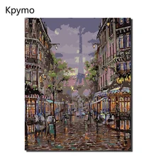 Лондонская улица DIY новейший городской пейзаж картина маслом по номерам винтажные европейские настенные картины на холсте без рамки VA-0016