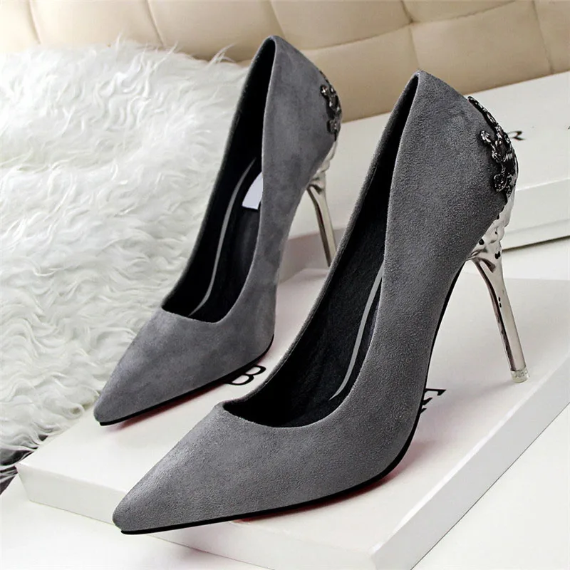 red silver high heels  (11)