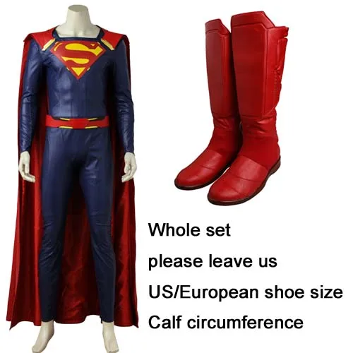 ТВ Супергерл сезон 2 Супермен косплей костюм карнавал Хэллоуин костюмы для взрослых Супергерл брат Супермен костюм - Цвет: whole set
