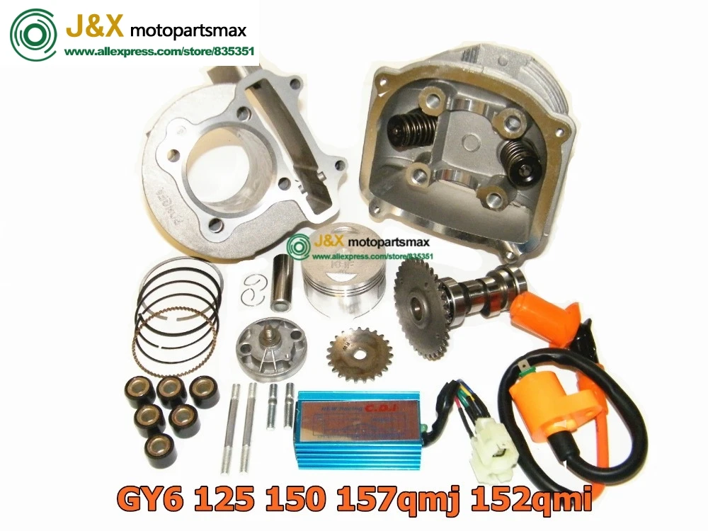 GY6 157QMJ SCOOTER PARTS GY6 125 150cc Engine Kit Cylinder Kit Cylinder