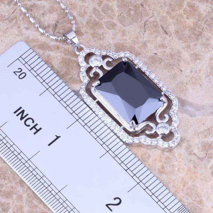 Комплект из колье серёг и с фианитом|jewelry sets|earring pendantcz 925 |