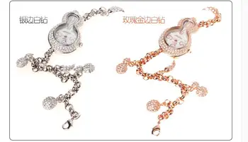 

Genuine melissa watch fashion women's watch exquisite crystal hoist bracelet watch trend personality rhinestone watch