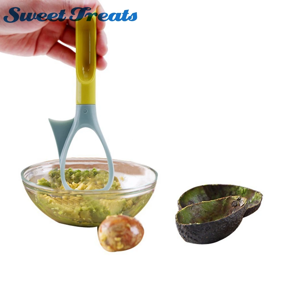 

Sweettreats Multifunction 5 in 1 Avocado Slicer Plastic Fruit Pitter Corer Scoop Vegetable Fruit Kitchen Separator Tool