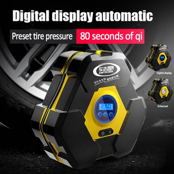 

Mini Compressor Pointer/Digital Tire Inflator 12V Car Tyre Inflator Electric Air Compressor Automatic Portable Bicycles Air Pump