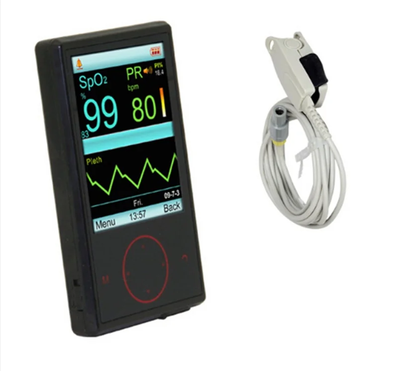 

CONTEC 2.8" Color Touch Handheld Pulse Oximeter Spo2 Monitor Blood oxygen PC SW CMS60F free PC softwear adult infant animal