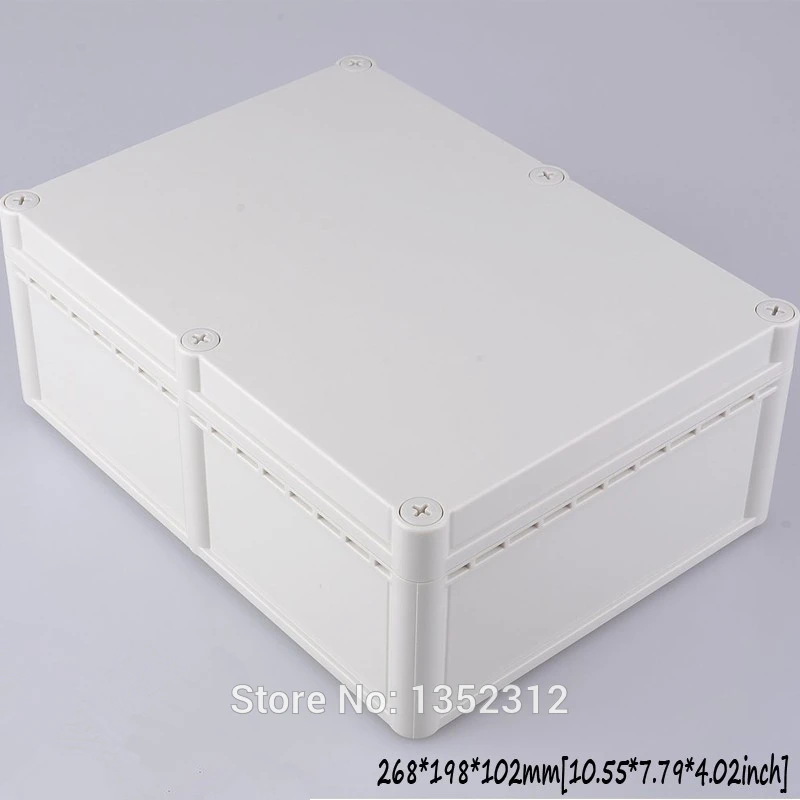 

One pcs 268*198*102mm abs plastic waterproof enclosure ip68 Shell instrument enclosure weatherproof box DIY project juncton box
