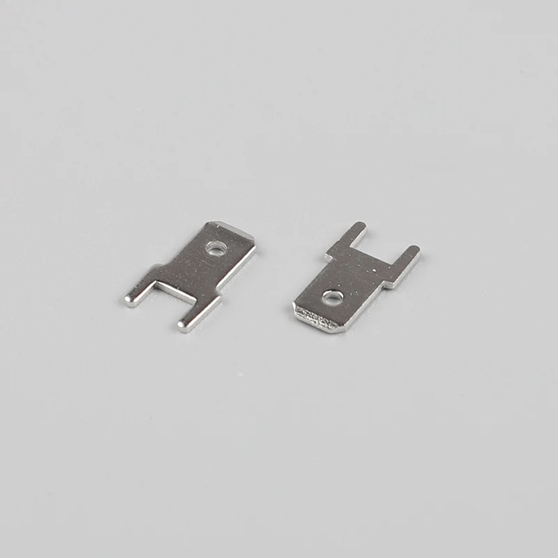 100 шт. 4,8 вставные штепсельные Пружинные клеммы PCB тип пайки толщина 0,8 короткие ножки, ПХБ сварочные листы