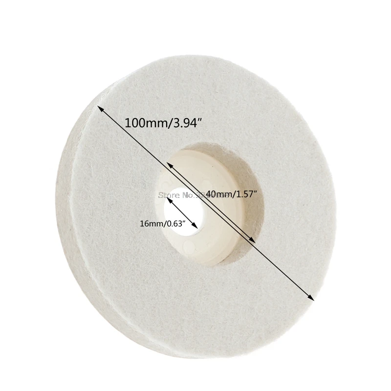 Для 1 шт. 4 дюйма круглое полировочное колесо диаметр 100 мм войлочная полировальная подушка ткань полировка колеса продвижение
