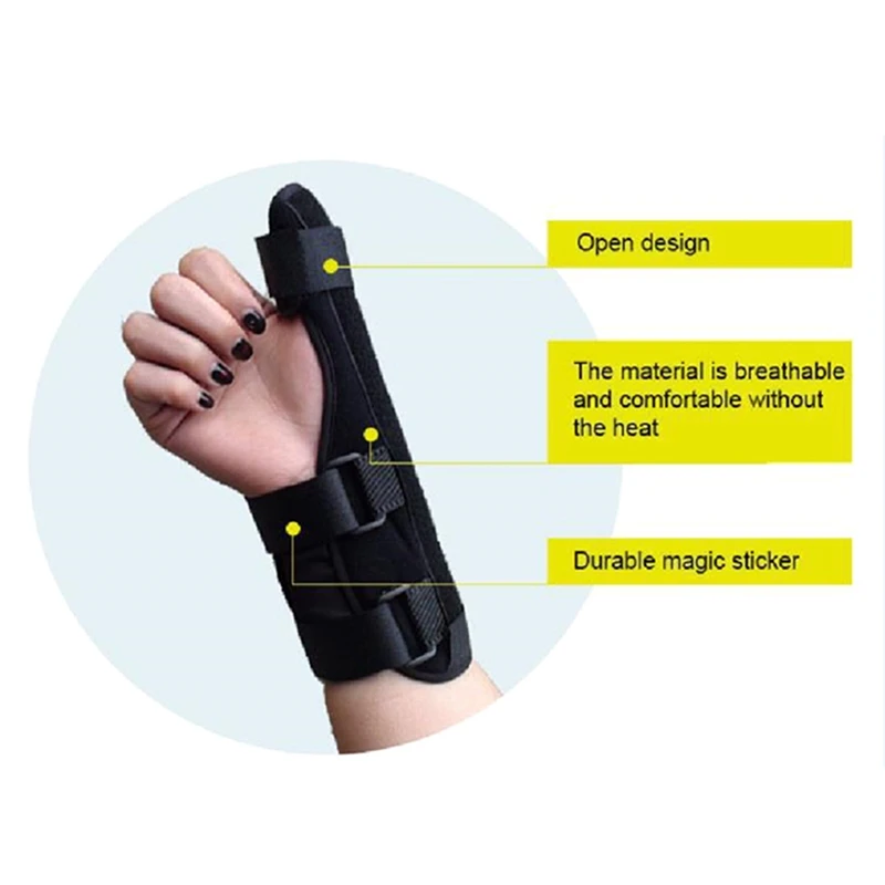 

Adjustable Thumb Splint Wrap Protector Sprain Fracture Fixation Finger Stabiliser Wrist Thumb Pain Relief Support Wrist Guard