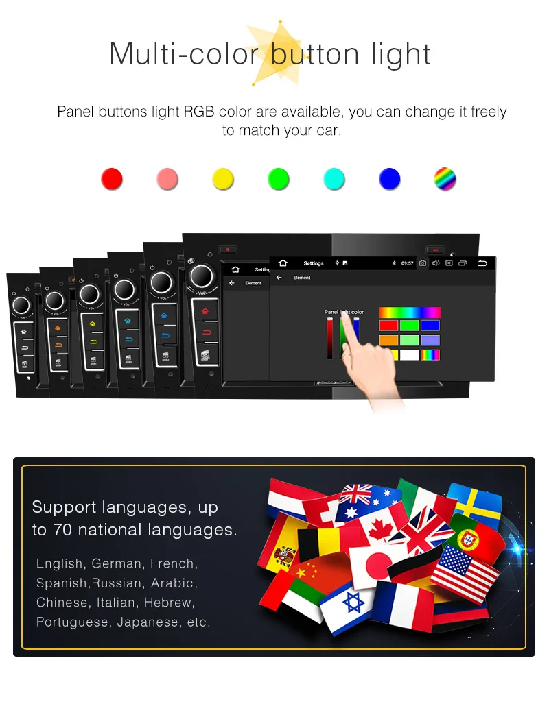 Flash Deal Pumpkin 2 Din7" Qcta-core 4G+32G Android 8.0 Car Radio No DVD Player GPS Navigation Car Stereo For Opel/Corsa Wifi OBD2 Headunit 9