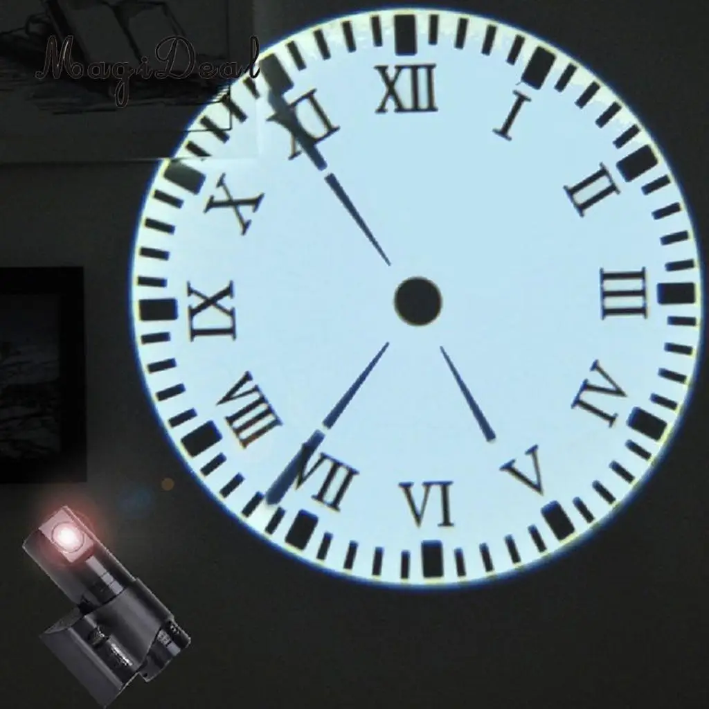 MagiDeal LED  Remote Control Projection Clock 5Color Changing Clock UK Plug