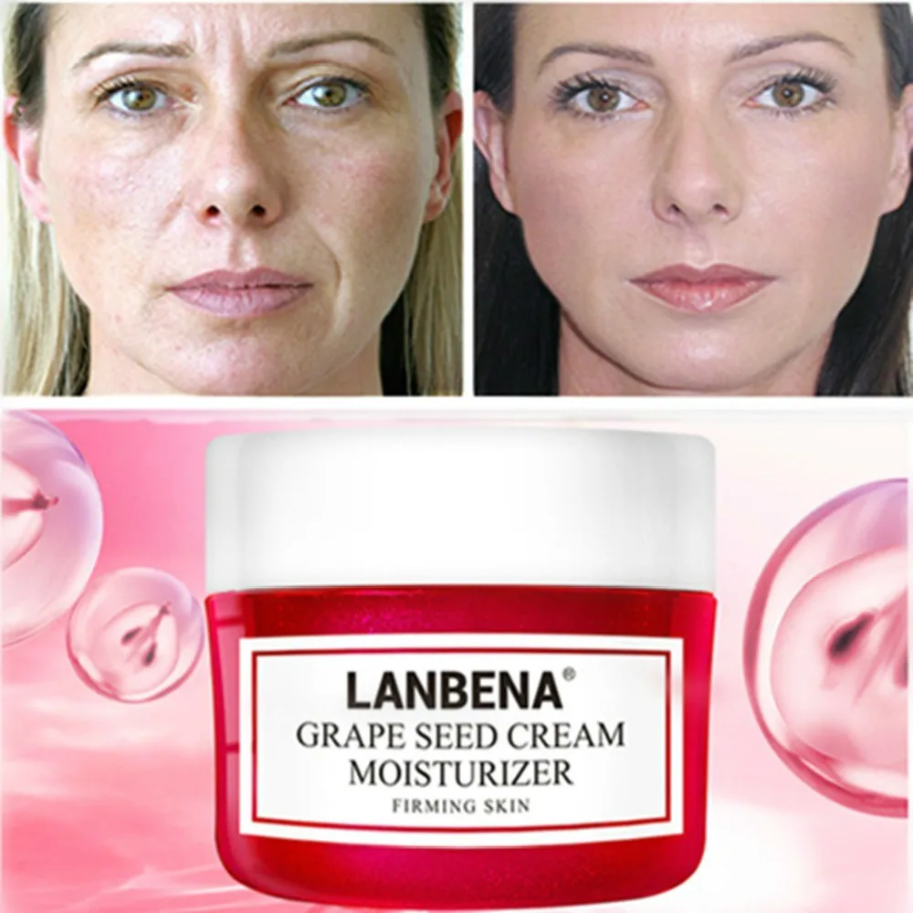 

LANBENA Grape face whiteing beauty cream to remove dark spots Deep moisturizer Whitening Anti aging Wrinkle lift skin care creme