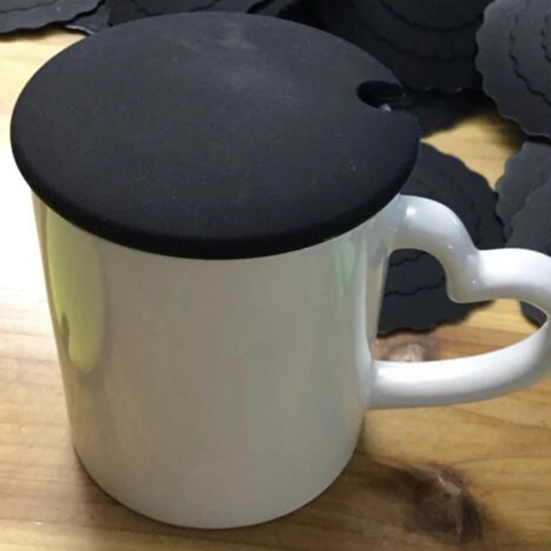 Hot Sale Simple Silicone Solid Cup Cover Leakproof Coffee Mug Lid Cap