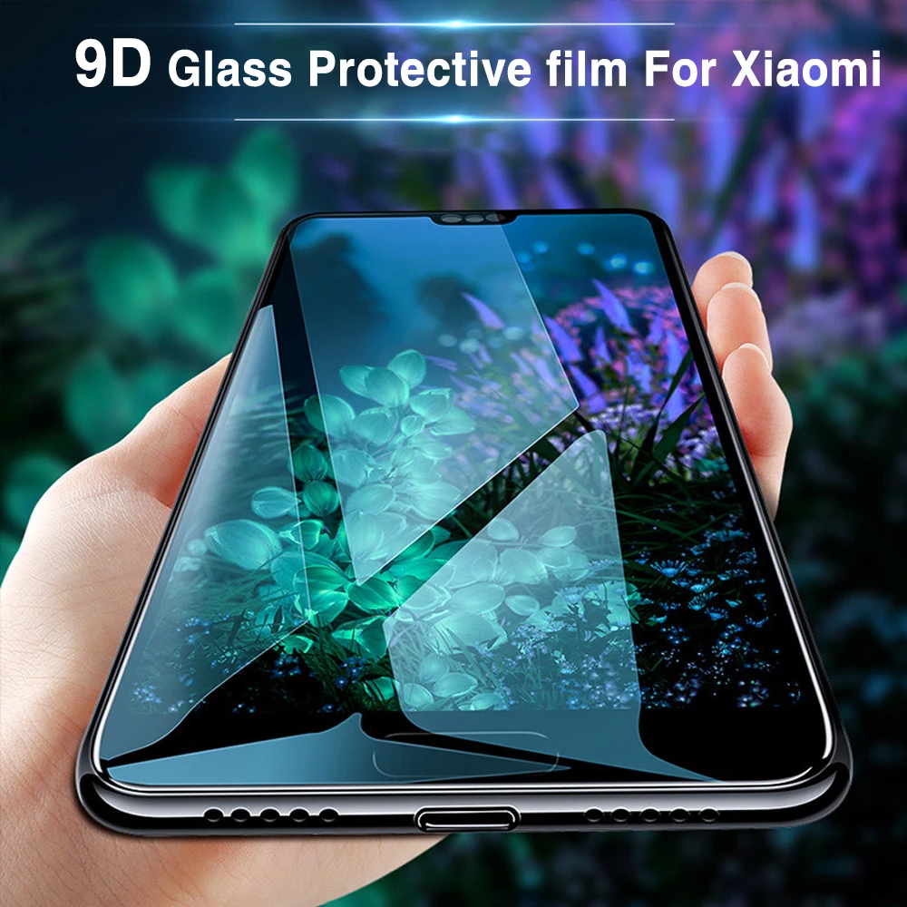 9D закаленное стекло для Xiaomi Redmi 5 Plus Защита экрана Mi A2 Lite 8 Pocophone F1 Note 6 Pro 6A Max 3 |