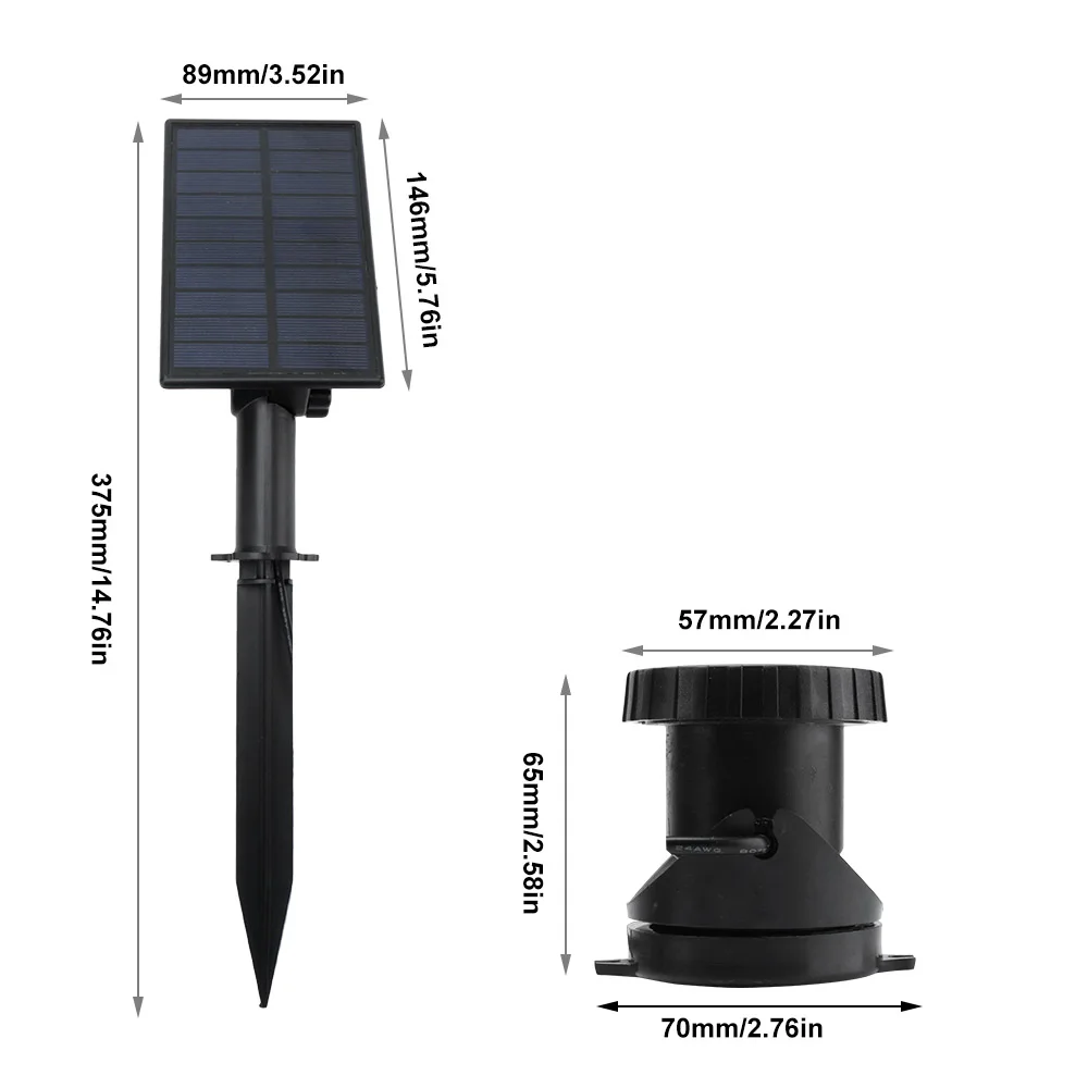 BORUiT 6 RGB светодиодов солнечные лампы 3 Ландшафтный прожектор подводный бассейн пруд проекционный свет Открытый Сад Освещение