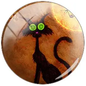 JWEIJIAO милые животные кошка искусство картина DIY стеклянный кабошон 6 размеров купол ювелирных изделий для Шарм Брошь с серьгами ожерелье - Цвет: C98