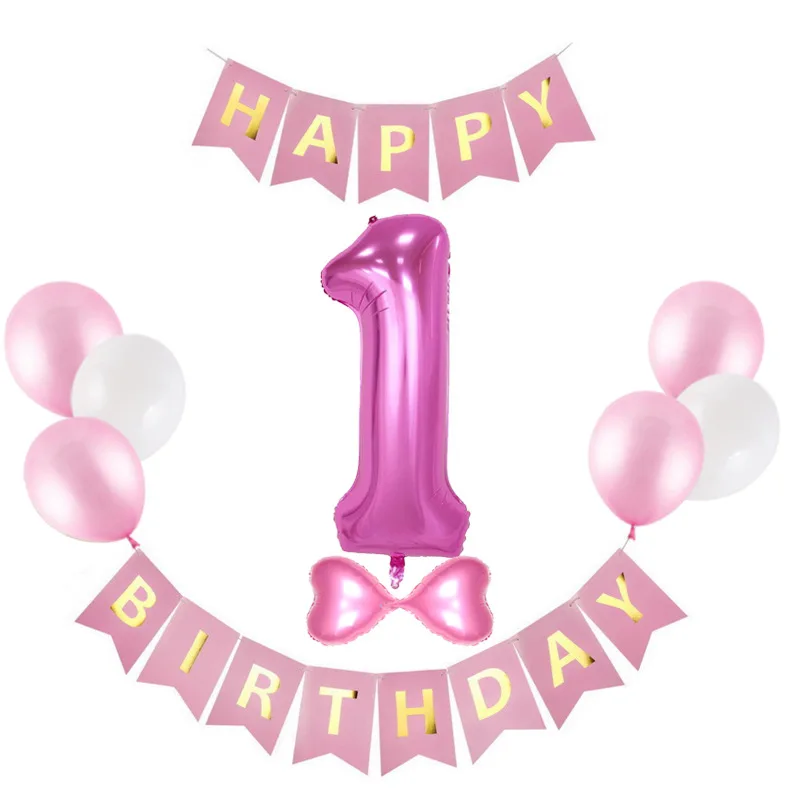 

16-Inch Baby One-Year Birthday Aluminum Balloon Decoration