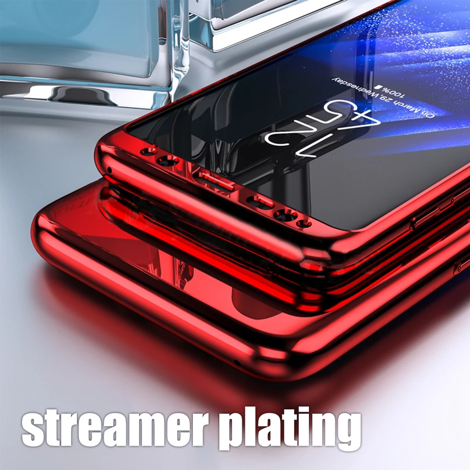 Роскошный стеклянный чехол KINBOM для samsung s9 s8 s7 s10 plus Galaxy Note 8 9 зеркальный глянцевый