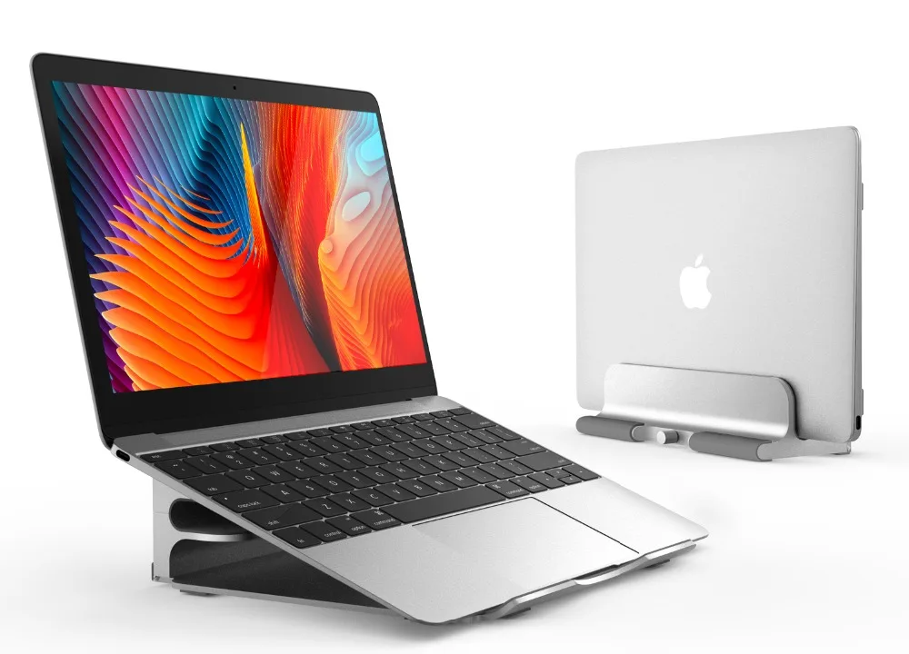 SeenDa алюминиевая вертикальная подставка для ноутбука MacBook Pro Air 11-1" регулируемая Портативная подставка для ноутбука для планшета Chromebook Thinkpad