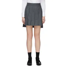 Модные брендовые женские юбки с завышенной талией, Облегающие юбки выше колена, мини-юбки, хлопковая повседневная спортивная короткая складчатая юбка