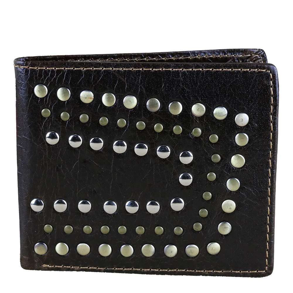 Мужской короткий кошелек из натуральной кожи в стиле ретро|hand purse|dropship pursesfashion purse