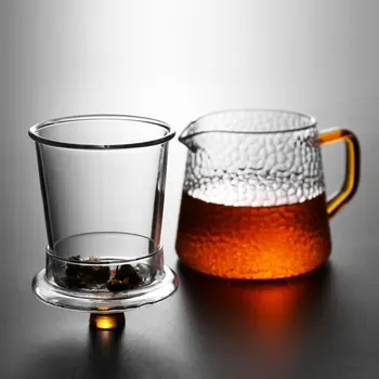 

Hammer print heat-resistant glass filter heat-resistant bubble teapot flower black tea pot kung fu tea set household specials