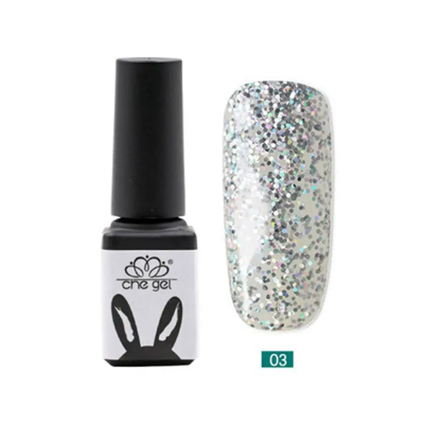 1 шт 5 мл гели для ногтей УФ Гель-лак био-Гели Soak Off Nail Art клочки шерсти Базовый слой геля Лаки костюмы гель для ногтей с блестками Nail Art Инструмент# Y