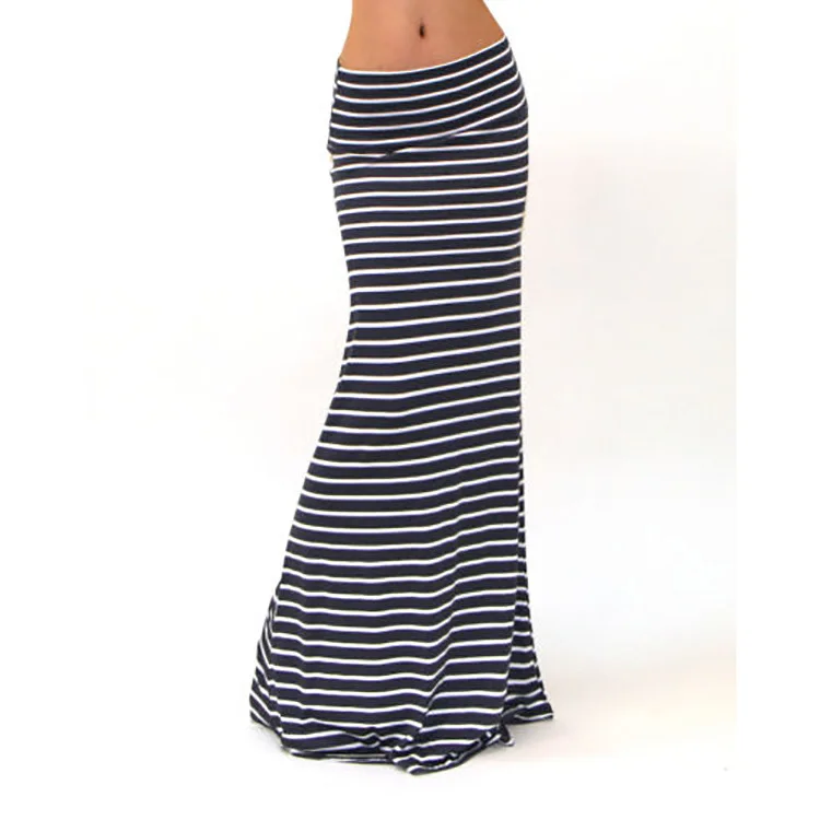 S-3XL Spring Elastic High-waist Long Pencil Skirt For Women 2019 Printed Pencil Maxi Skirt Faldas Largas Mujer Para Fiesta