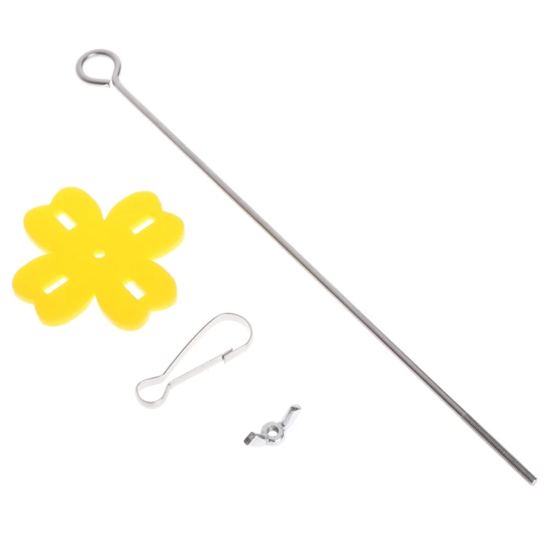 Parrot Fruit Fork Feeding Birds Hang Cage Stainless Steel Parakeet Skewer 2 Size Parakeet Budgie Small Animal Stainless Steel parrot feeder