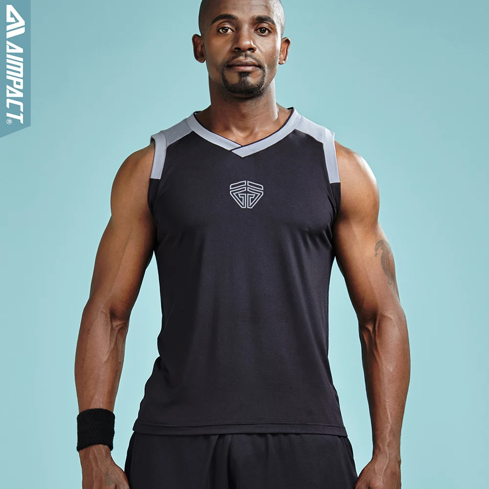 

Aimpact Sportive Men's Tank Top Fast Dry 2018 New Fashion Sleeveless Shirts for Men Gymi Workout Male Tees Brand Clothing AM1025