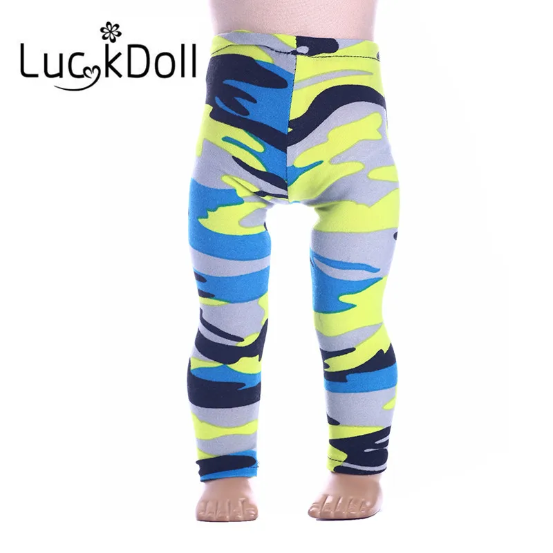 Luckdoll15 стильные модные леггинсы для 18 дюймов Amerian doll & 43 см-аксессуары для кукол игрушки подарок