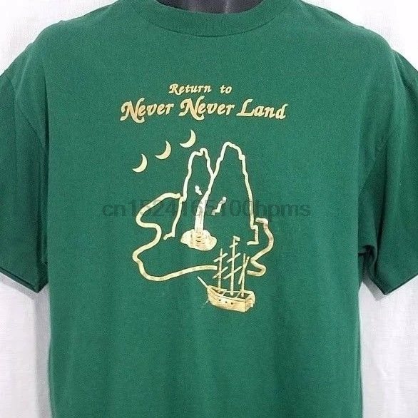 Peter Pan Mens T Shirt Vintage 90s Return To Never Land Made In USA Large |