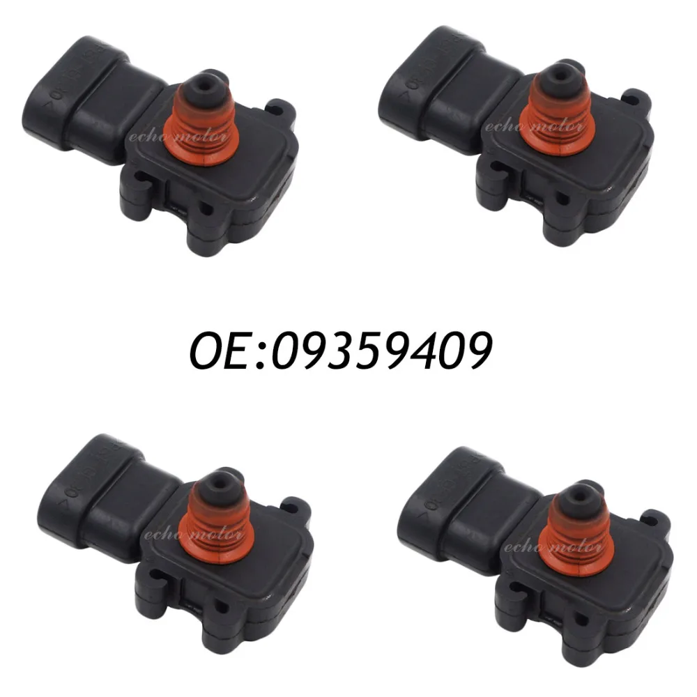 4PCS Manifold Absolute Pressure MAP Sensor For G M BUICK CADILLAC CHEVROLET GMC ISUZU OLDSMOBILE PONTIAC HUMMER SAAB 09359409